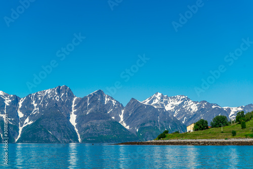 Beautiful view of the fjord in Norway