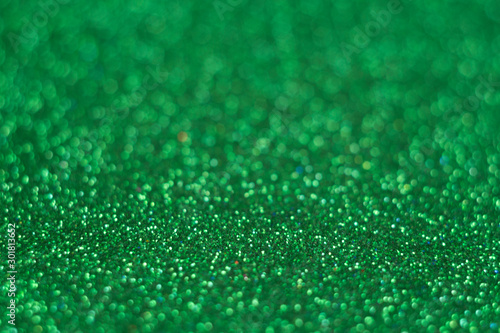 bright magic green christmas shiny background