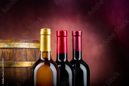Wine and barrel