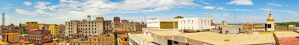 Landscape of Old Havana in Cuba