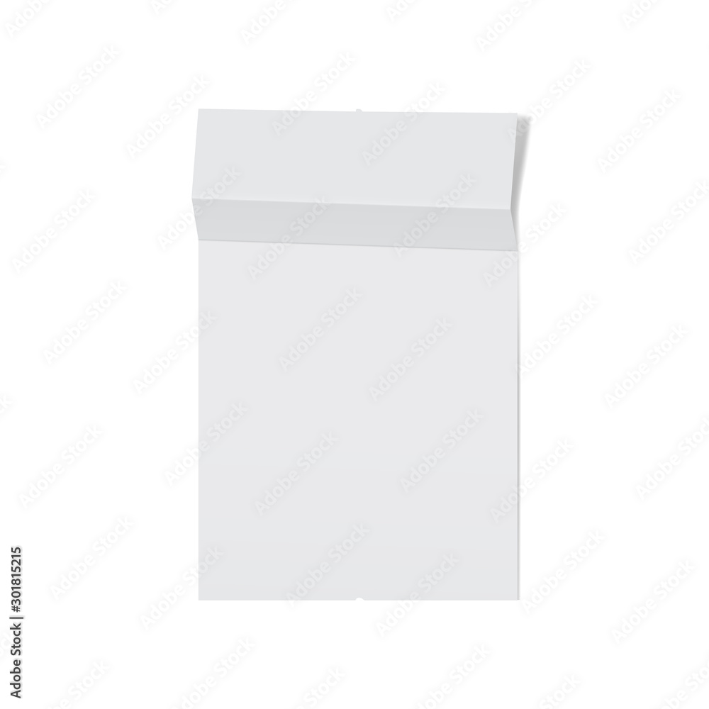 Template of a white paper receipt. Blank check from a shop, supermarket or restaurant. Template of a white paper receipt. Blank check from a shop, supermarket or restaurant.