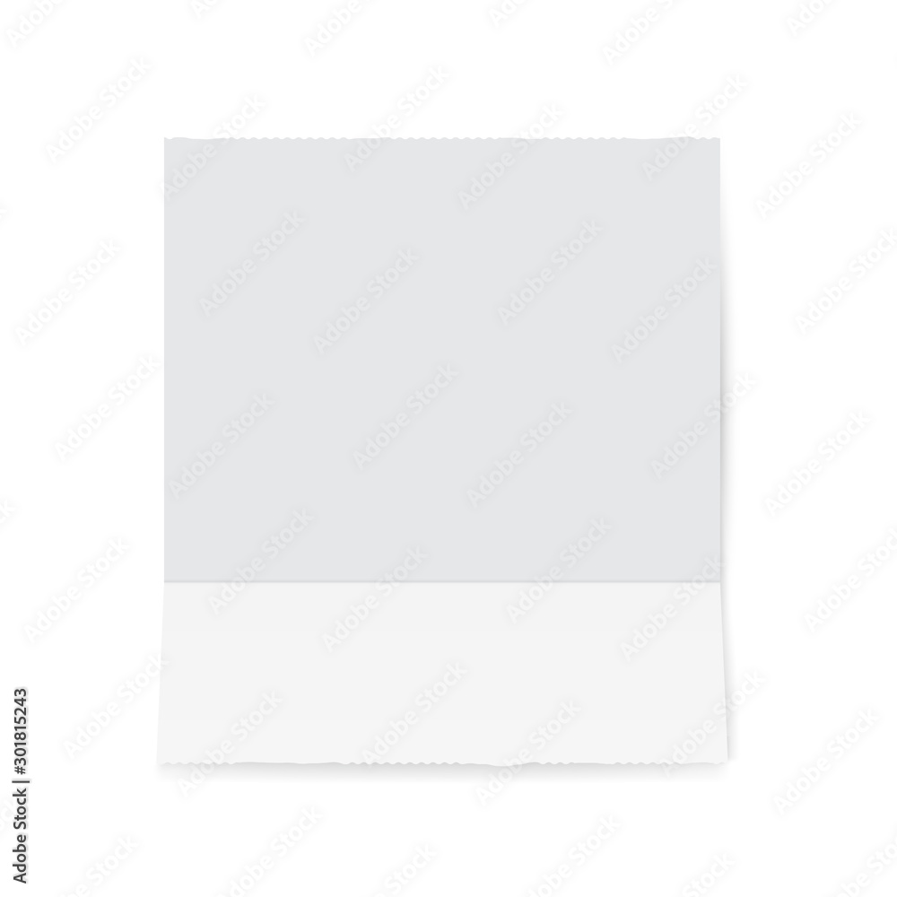 Template of a shop receipt. Mockup of a check from mall Template of a shop receipt. Mockup of a check from mall