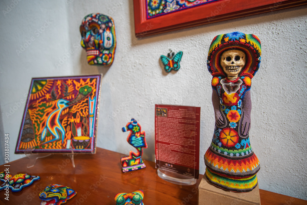 Souvenir Sale at Day of the Dead in Mexico