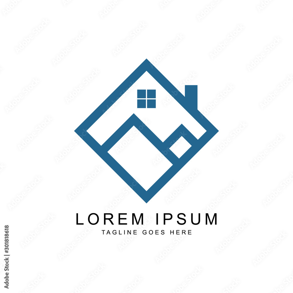 lines that make up the building template logo lines that make up the building template logo