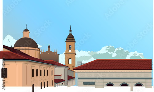 Colombian Church, Colonial architecture in Latin America, Historic Zone 