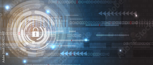 Cybersecurity and information or network protection. Future technology web services for business and internet project