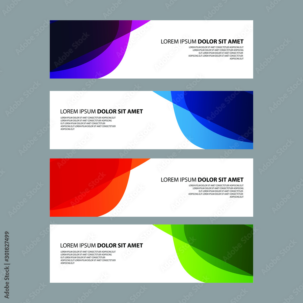 Fototapeta premium Vector Abstract design banner web template
