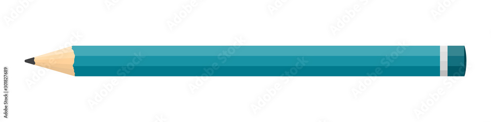 Vector long Pencil isolated. Vector long Pencil isolated.