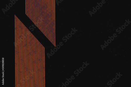 black abstract background of geometric elements