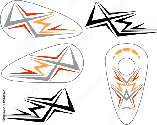 Tribal Bike Decal