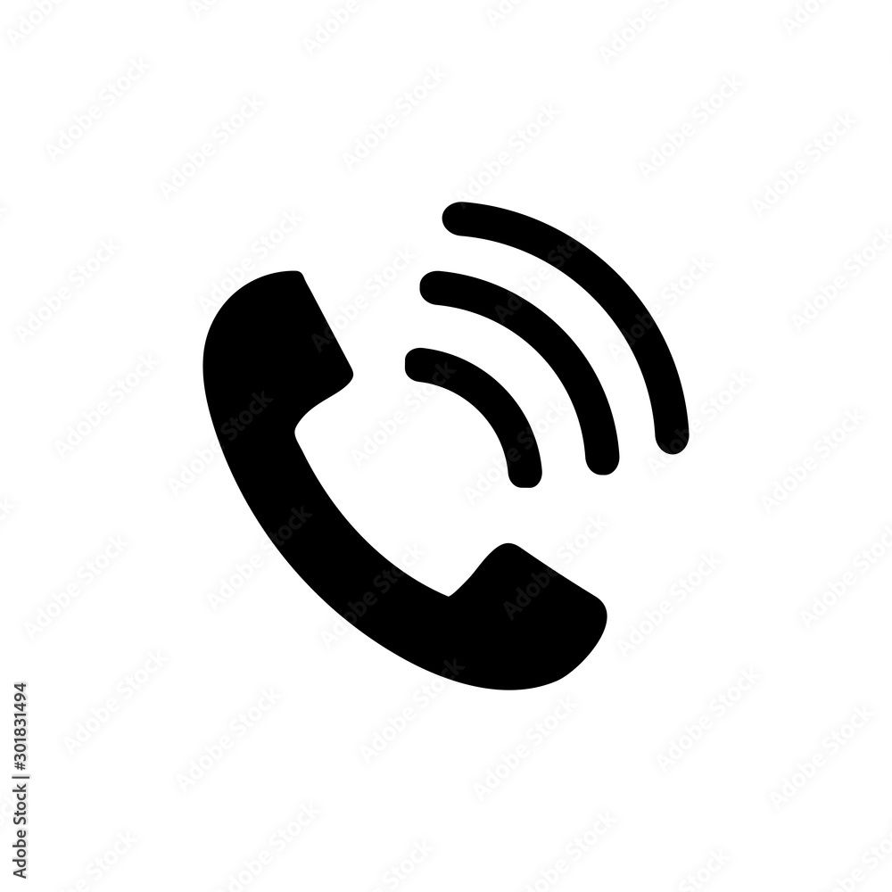 Phone icon isolated on white background. Telephone symbol. Vector illustration EPS 10