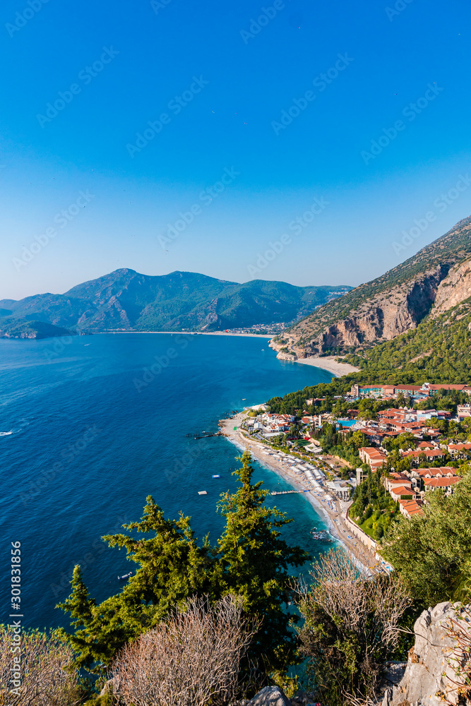 Oludeniz beach in Turkey. the Aegean sea