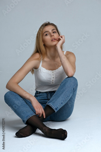 Romantic girl wears stylish outfit
