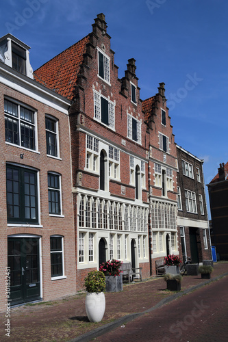 Historical houses in Hoorn, Holland