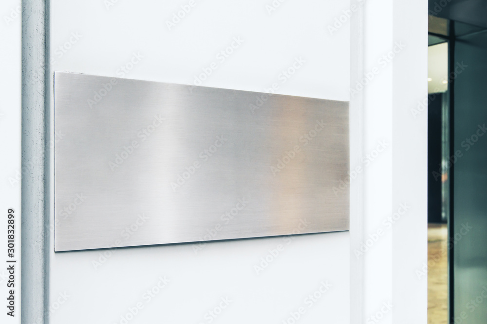 Empty rectangular metal stopper Empty rectangular metal stopper