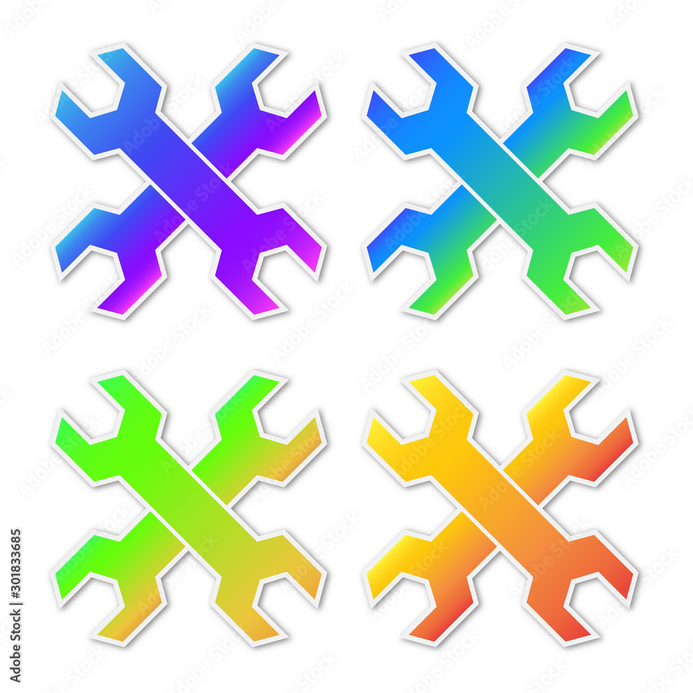 Set of vector Service icons isolated. Set of vector Service icons isolated.