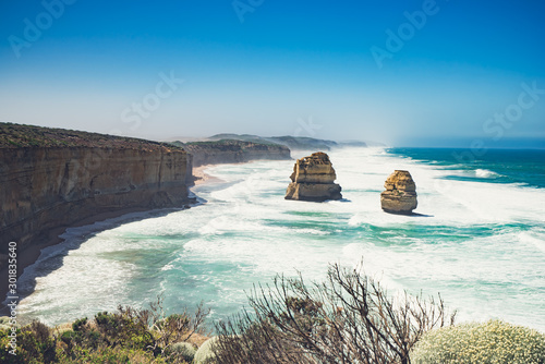 Australia cliff seascape