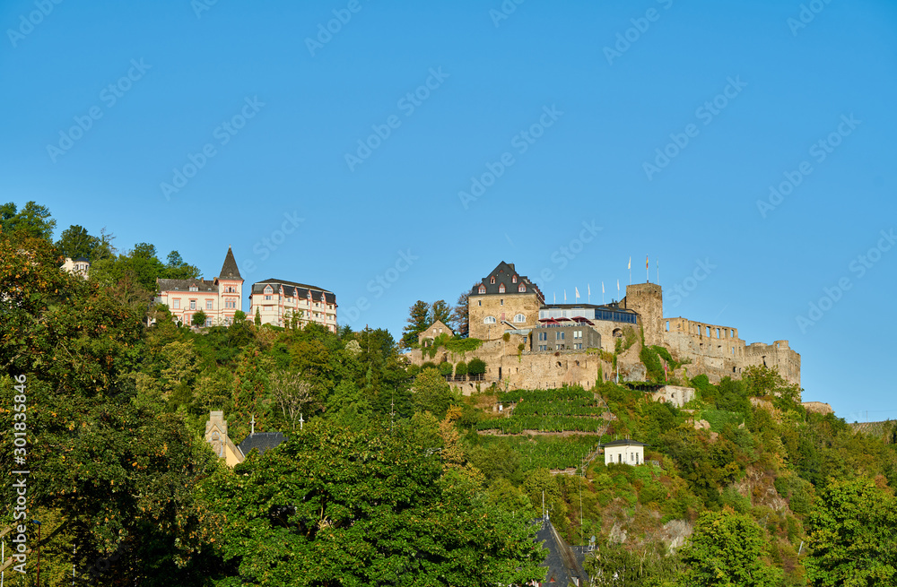 Rheinfels Castle at Rhine Valley (Rhine Gorge) in Sankt Goar, Germany
