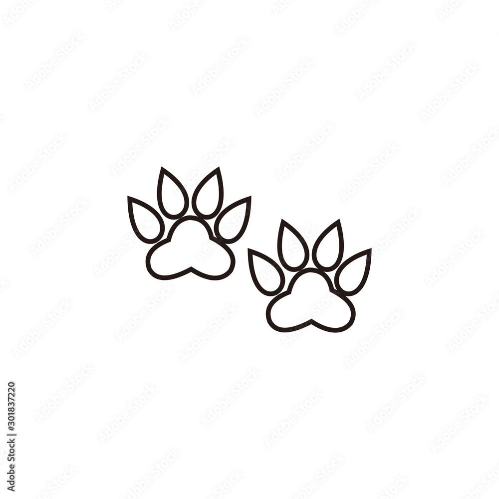 animals footprint icon vector design symbol