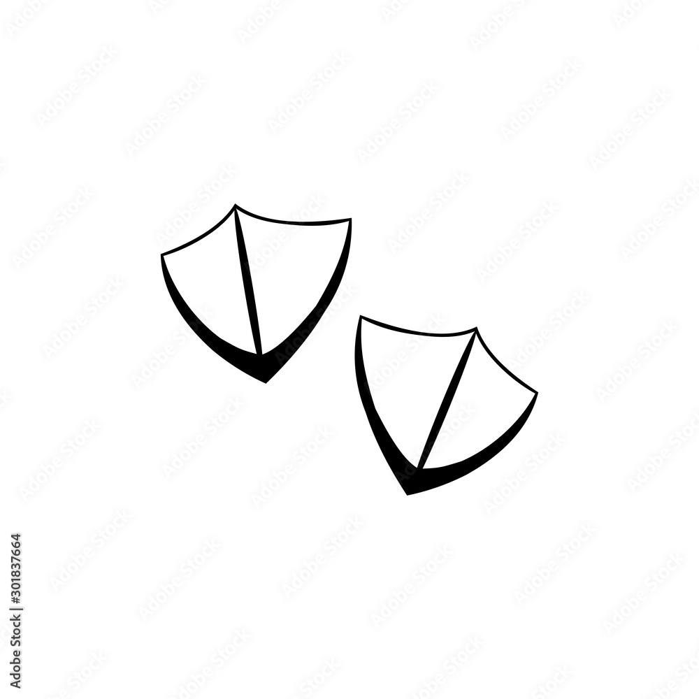 animals footprint icon vector design symbol animals footprint icon vector design symbol