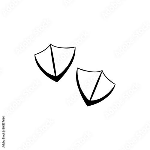 animals footprint icon vector design symbol
