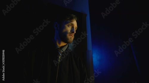 Dangerous maniac entering apartment to strangle victim committing murder attempt