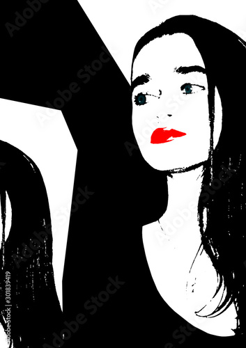 Contemporary art fashion wo...