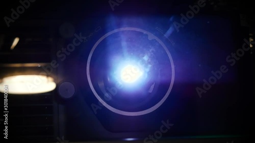 Wallpaper Mural Digital projector projection of the presentation or movie. Light of the projector close up 4k Torontodigital.ca