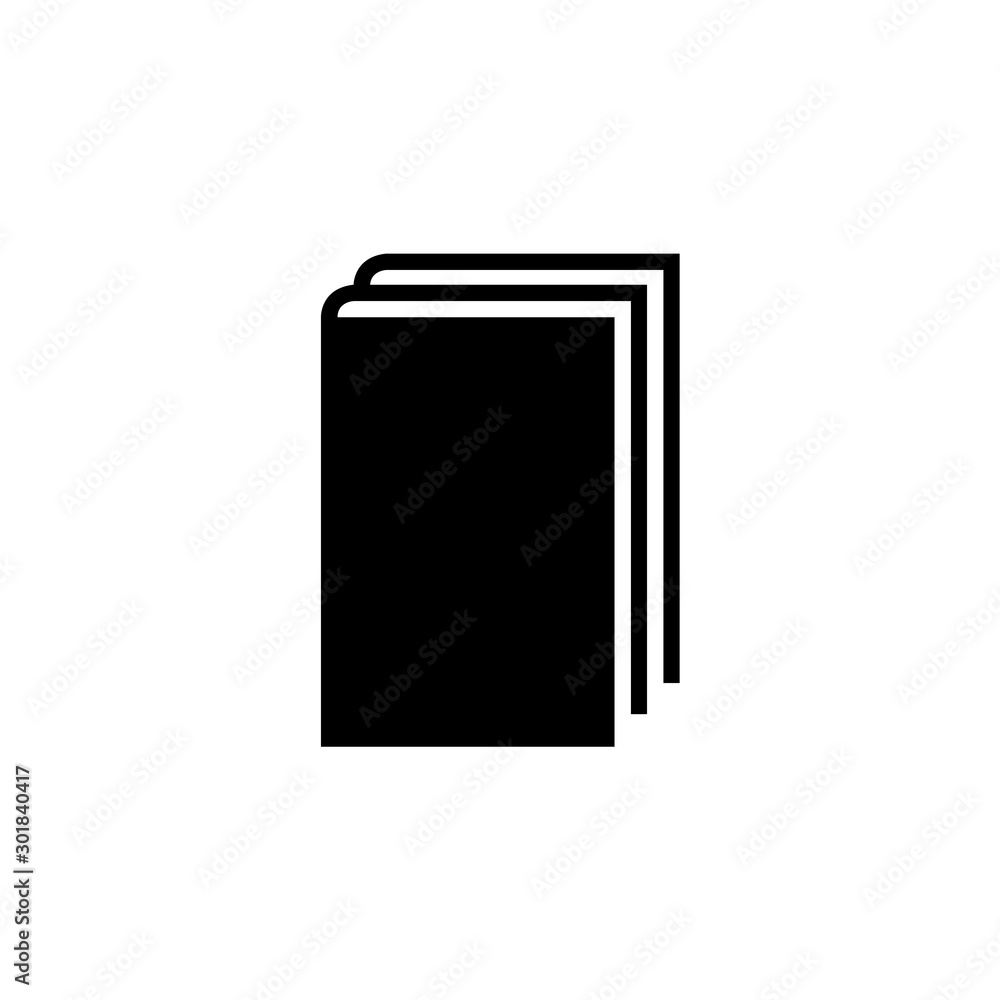 Book icon, logo isolated on white background Book icon, logo isolated on white background