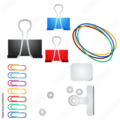 Various office supplies.