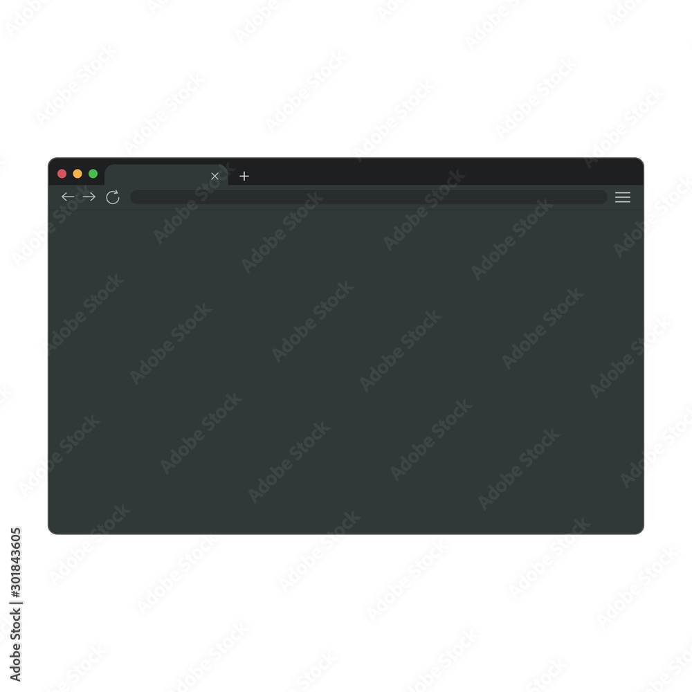 Flat template with window computer. Browser element. Flat template with window computer. Browser element.