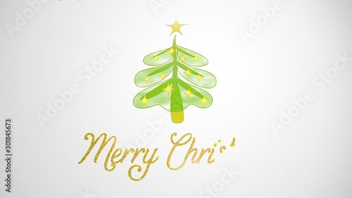 Christmas Card Animation Background Winter