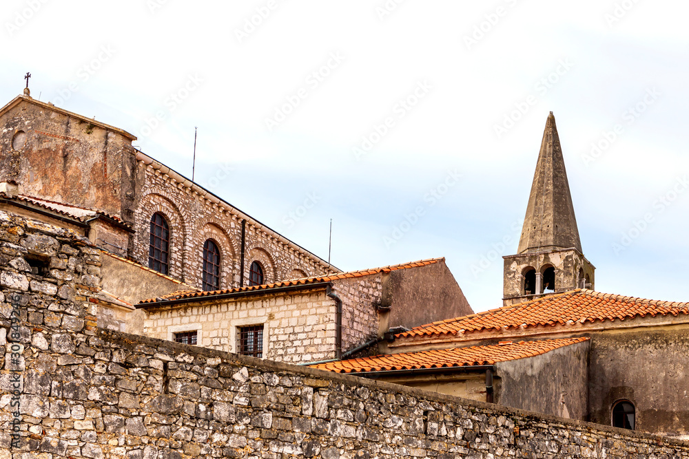 Historic District of Porec on the Istrian Peninsula, Croatia.