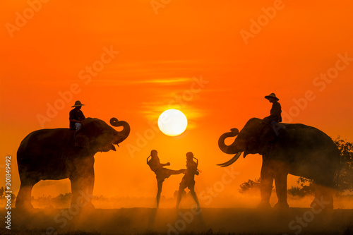 Canvas Print Muay Thai of Muangthai