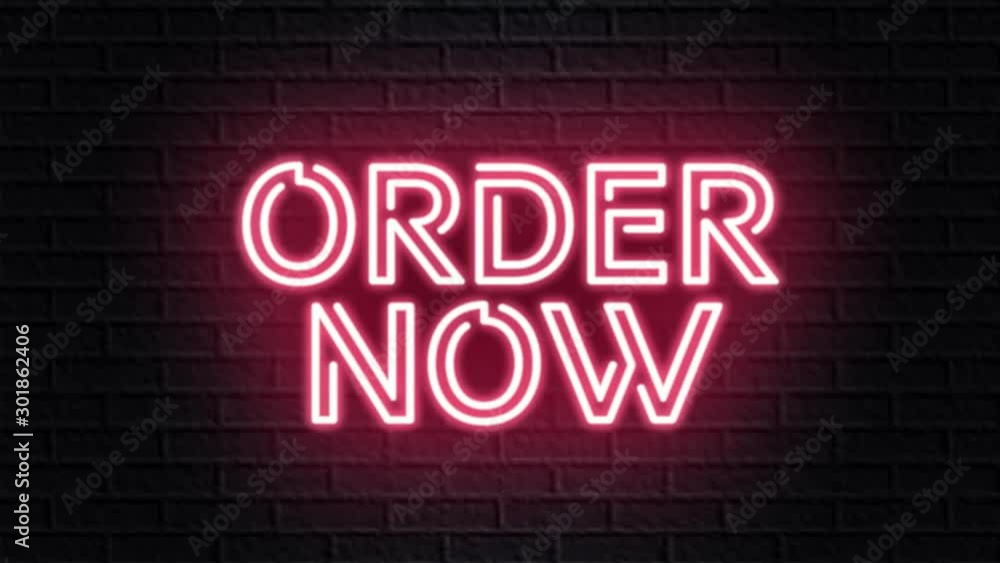 red neon video animation order now red neon video animation order now