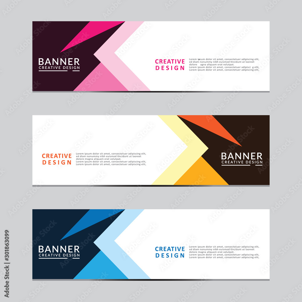 Fototapeta premium Vector abstract geometric design banner web template. Modern design. Vector illustration