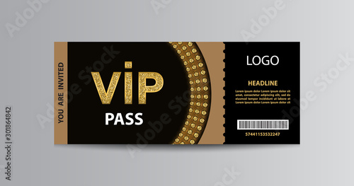 VIP admission ticket template