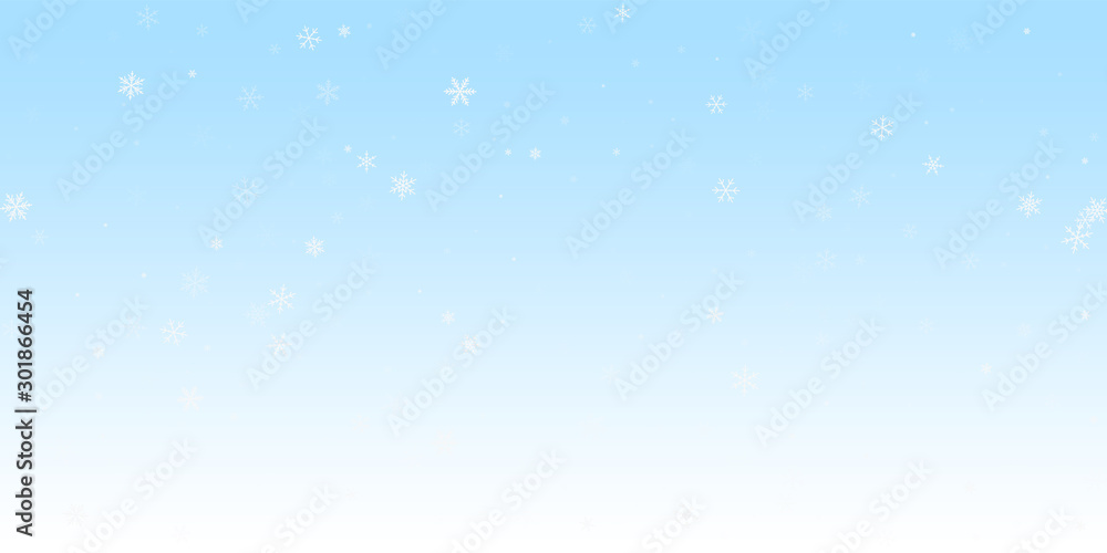 Sparse snowfall Christmas background. Subtle flyin Sparse snowfall Christmas background. Subtle flyin
