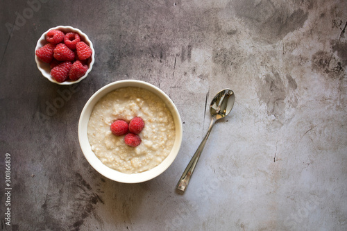 Raspberry Oatmeal Breakfast