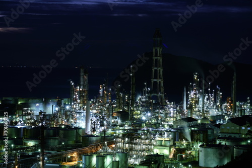 Wallpaper Mural 工場夜景 Torontodigital.ca