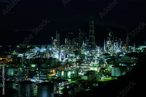 Wallpaper Mural 工場夜景 Torontodigital.ca