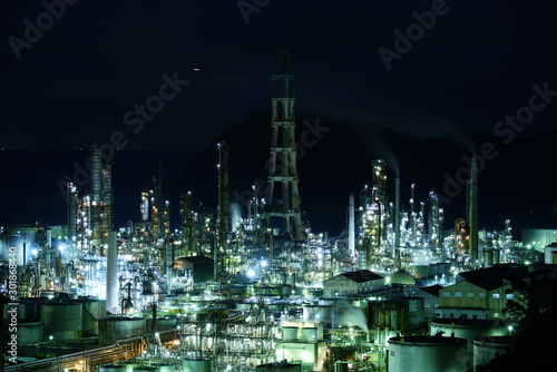 Wallpaper Mural 工場夜景 Torontodigital.ca