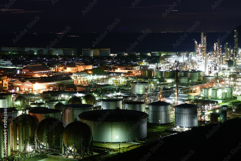 Fototapeta premium 工場夜景
