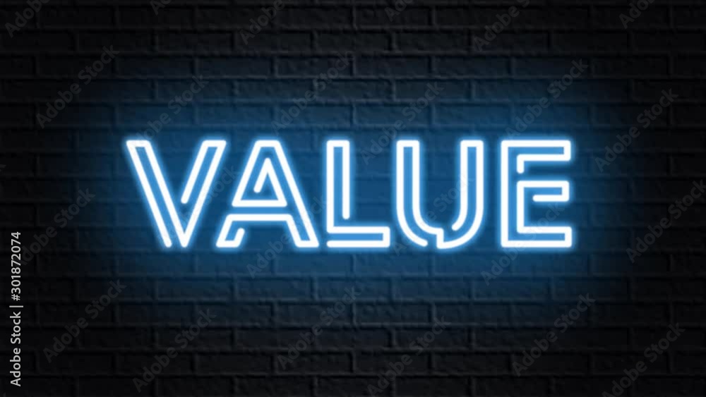 blue neon video animation value blue neon video animation value