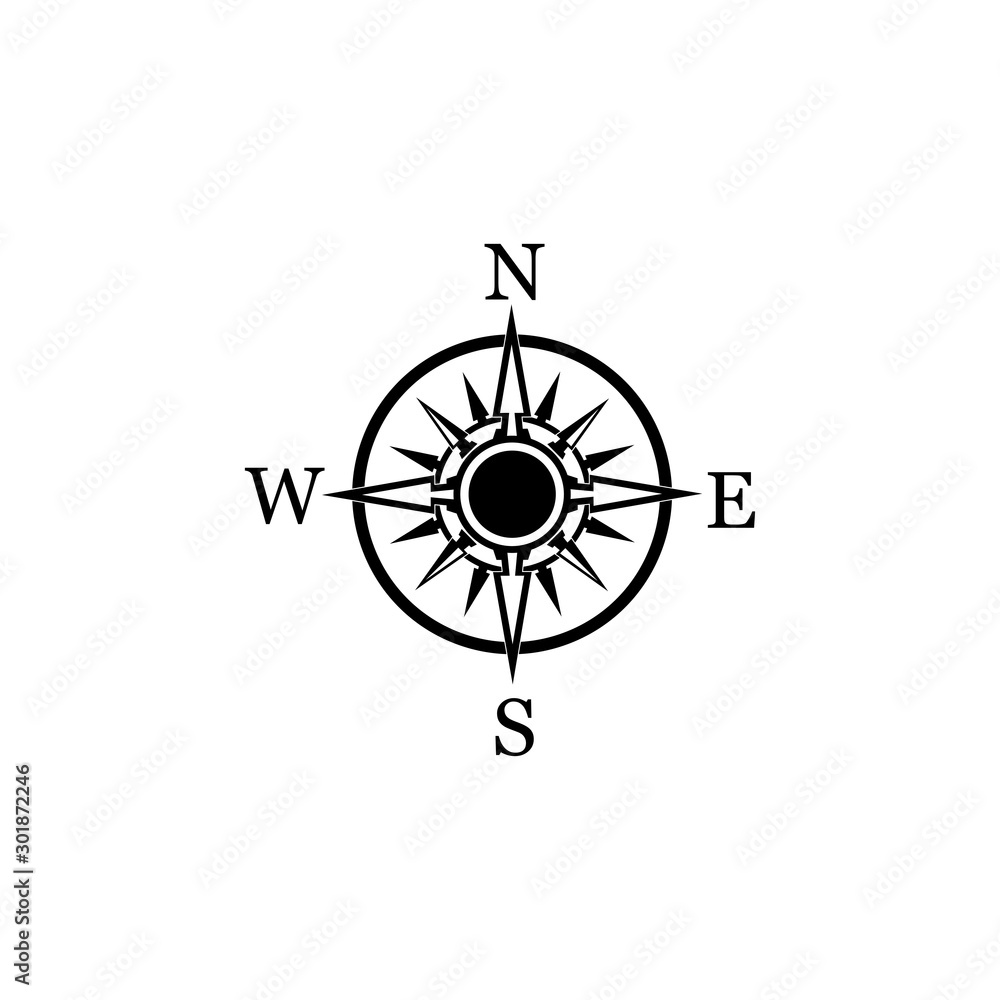 compass icon isolated on background.modern flat compass pictogram,business,marketing,internet concept.trendy simple vector symbol for websitedesign or button to mobile app.logo illustration.