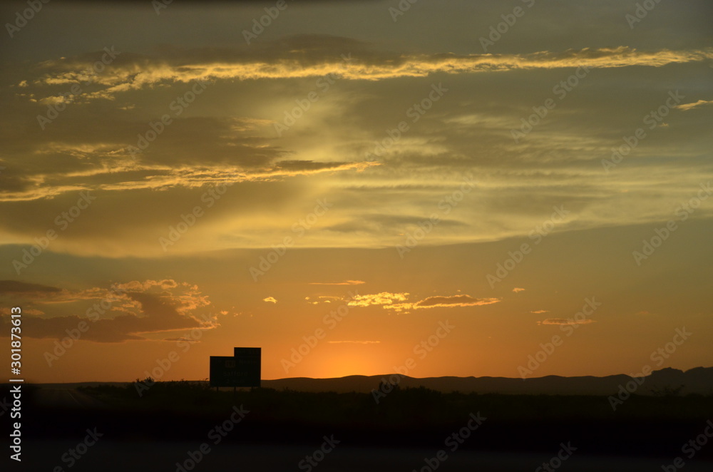 Desert Sunset at Dusk