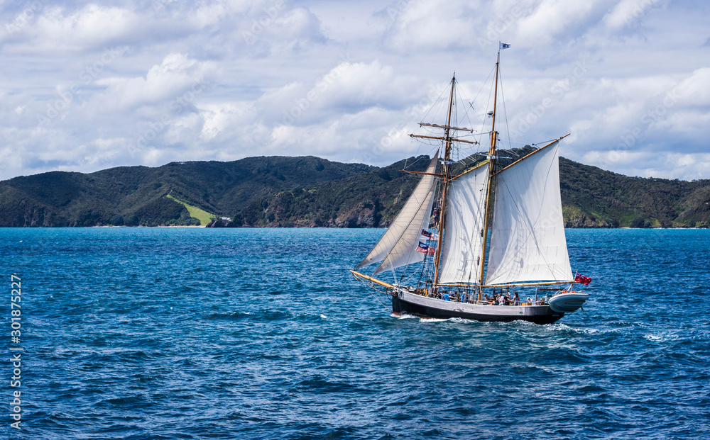 Bay of Islands sailboat New Zealand Bay of Islands sailboat New Zealand