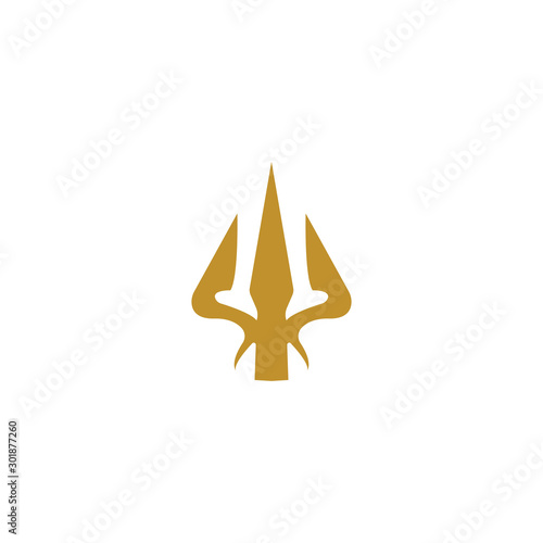 Trident Logo Template vector icon