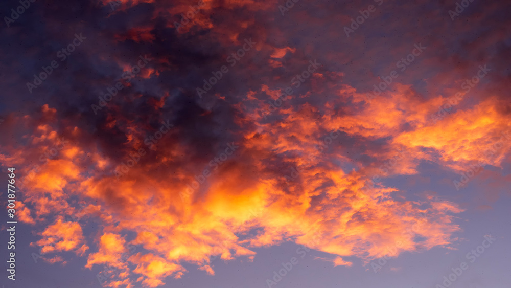 Amazing cloud and sky during sunset