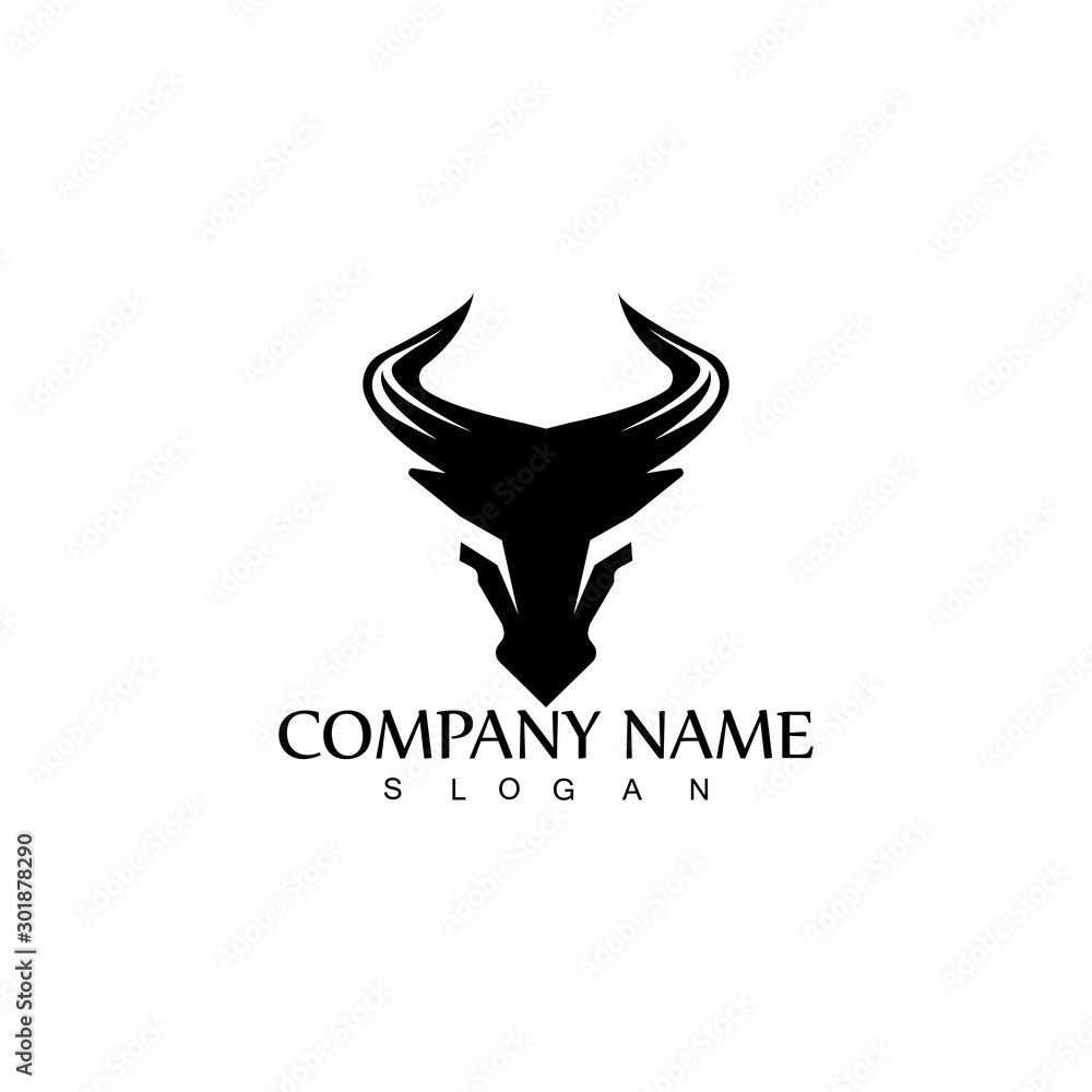 Bull horn logo and symbol template icons app Bull horn logo and symbol template icons app